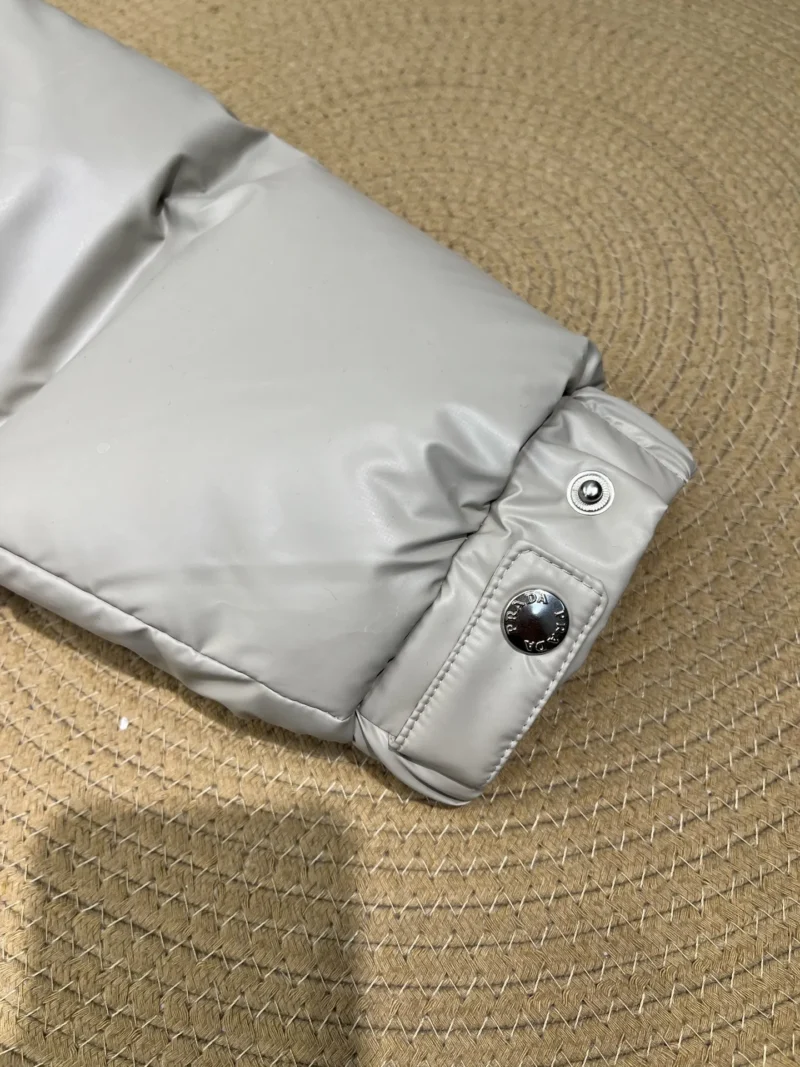 Replica Prada Down Jacket Beige Hooded Style Reps - RepLuxe