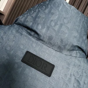 Replica Dior Down Jacket Blue Logo Series Reps - RepLuxe