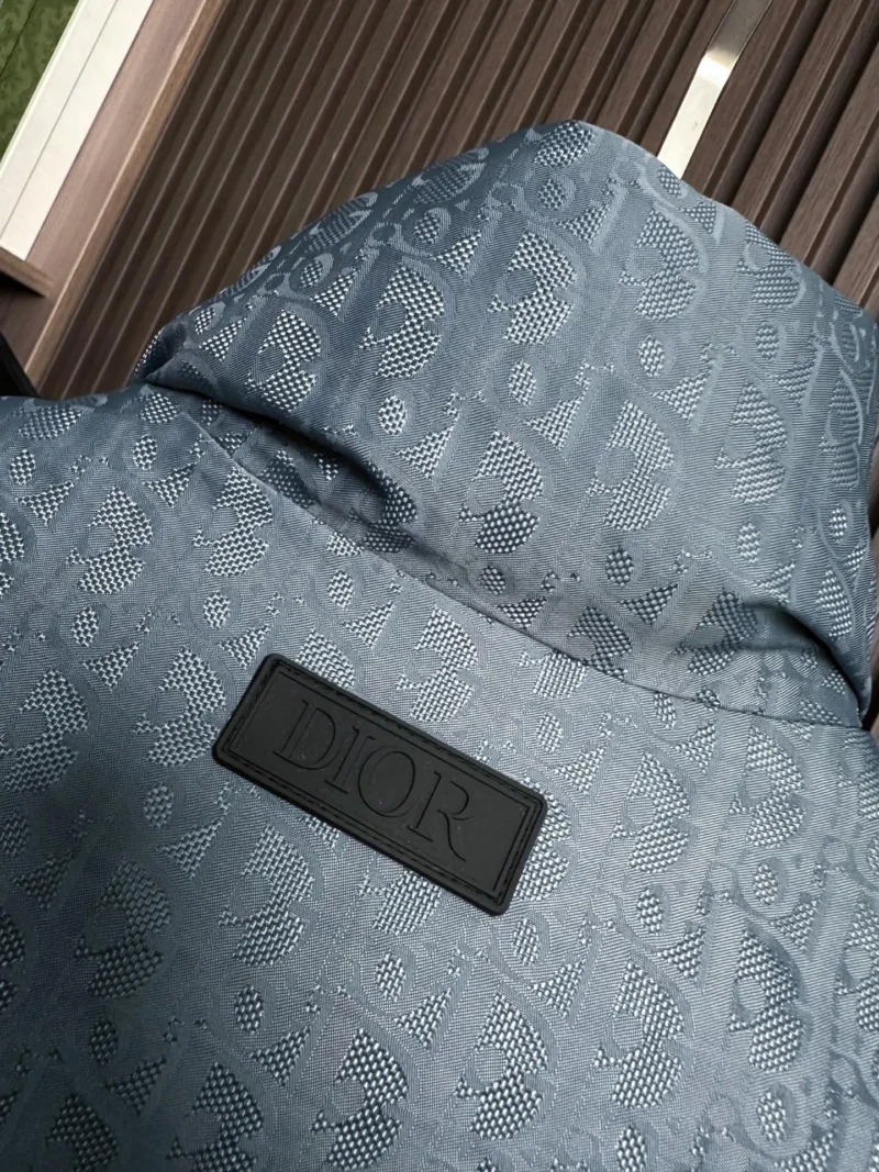 Replica Dior Down Jacket Blue Logo Series Reps - RepLuxe