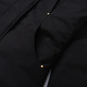 Replica Moose Knuckles Gold Scissor Down Jacket Black Reps - RepLuxe