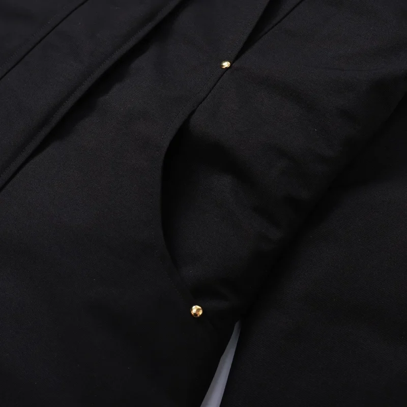 Replica Moose Knuckles Gold Scissor Down Jacket Black Reps - RepLuxe