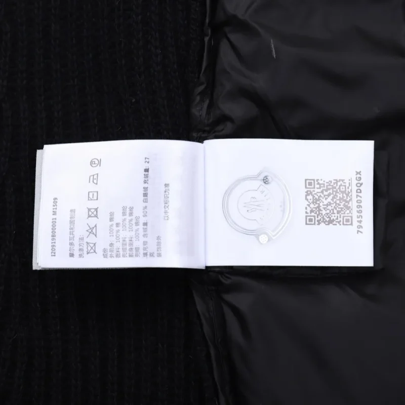 Replica Moncler M30 Knit Down Jacket Black Women Reps - RepLuxe