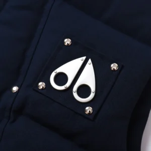 Replica Moose Knuckles Vest Deep Blue Quilted Reps - RepLuxe