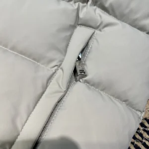 Replica Prada ReNylon Down Jacket Beige Unisex Reps - RepLuxe