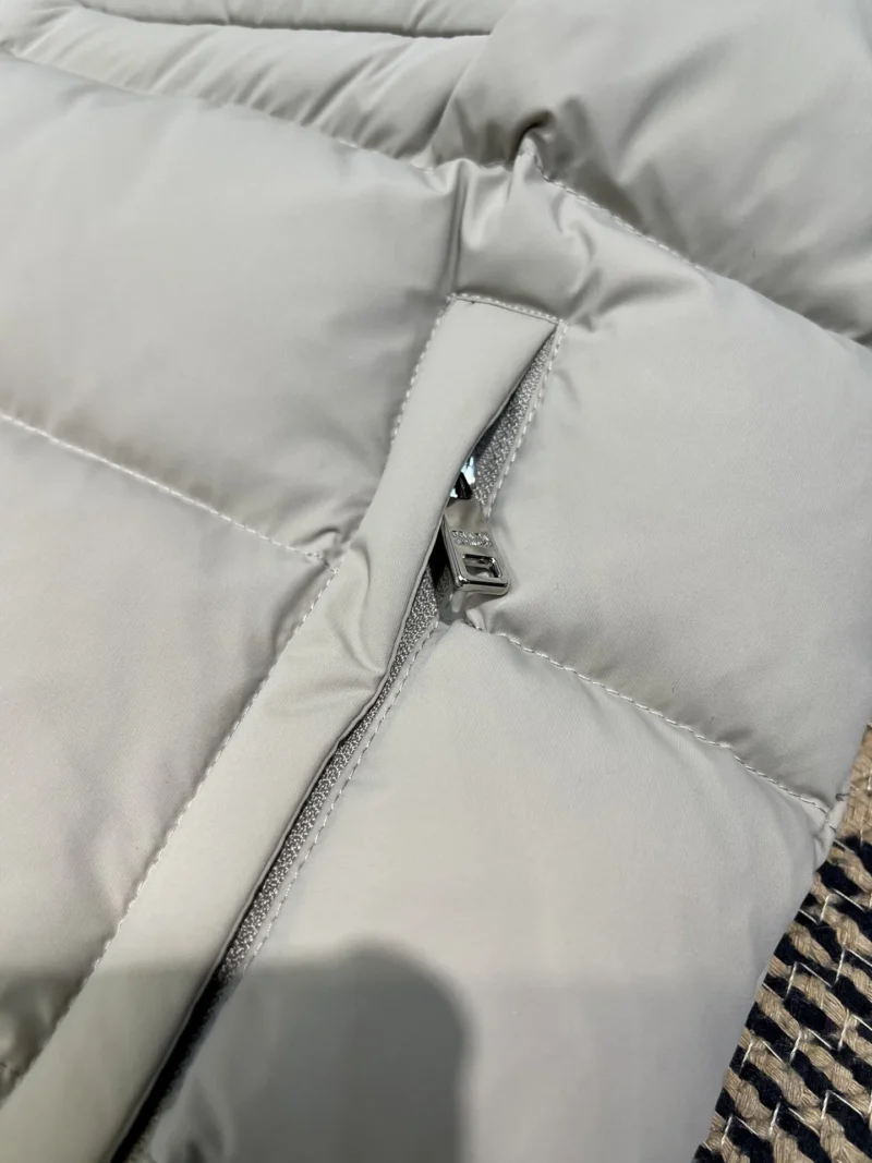 Replica Prada ReNylon Down Jacket Beige Unisex Reps - RepLuxe