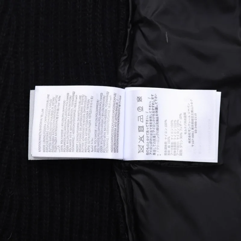 Replica Moncler M30 Knit Down Jacket Black Women Reps - RepLuxe