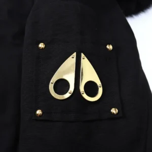 Replica Moose Knuckles Gold Scissor Down Jacket Black Reps - RepLuxe