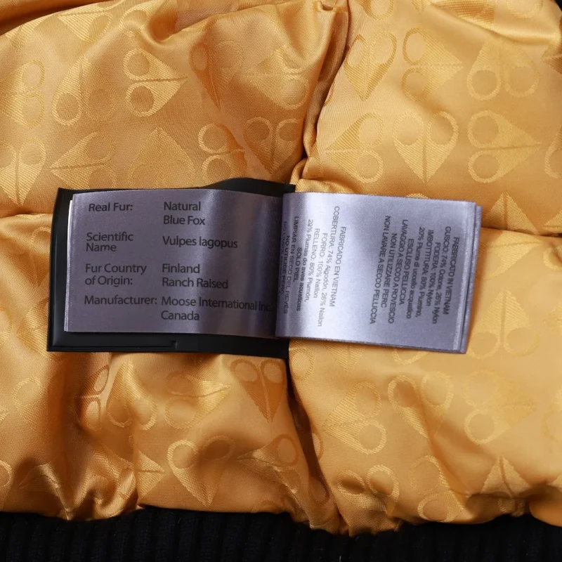 Replica Moose Knuckles Gold Scissor Jacket Black Bomber Reps - RepLuxe