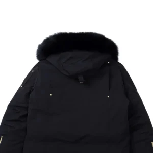 Replica Moose Knuckles 01 Gold Scissor Down Jacket Black Reps - RepLuxe