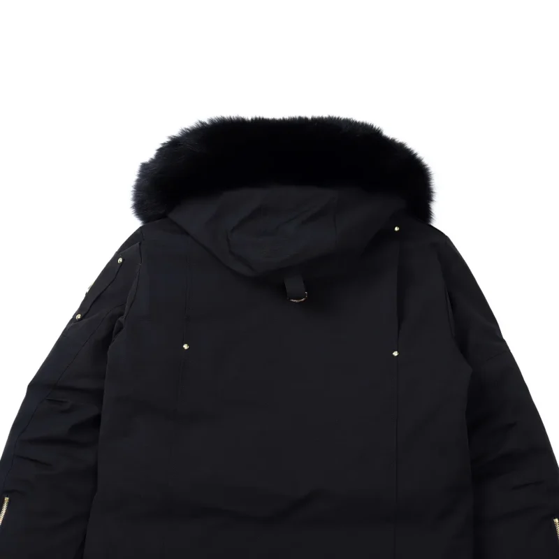 Replica Moose Knuckles 01 Gold Scissor Down Jacket Black Reps - RepLuxe