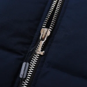 Replica Moose Knuckles Vest Deep Blue Quilted Reps - RepLuxe