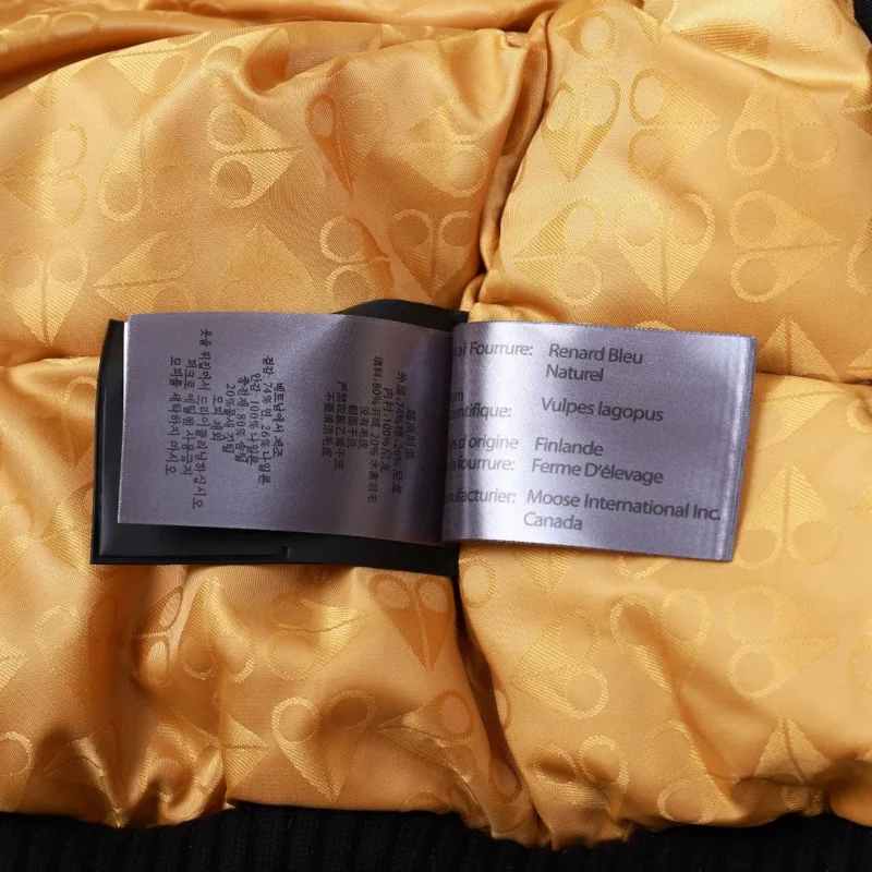 Replica Moose Knuckles Gold Scissor Jacket Black Bomber Reps - RepLuxe