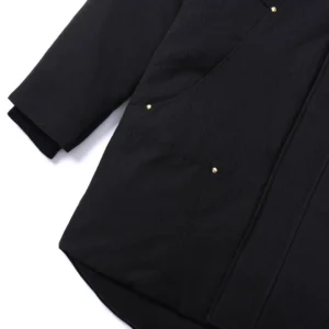 Replica Moose Knuckles 01 Gold Scissor Down Jacket Black Reps - RepLuxe