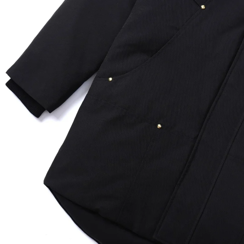 Replica Moose Knuckles 01 Gold Scissor Down Jacket Black Reps - RepLuxe