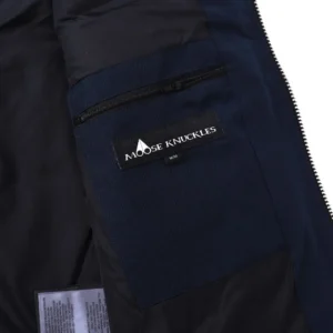 Replica Moose Knuckles Vest Deep Blue Quilted Reps - RepLuxe