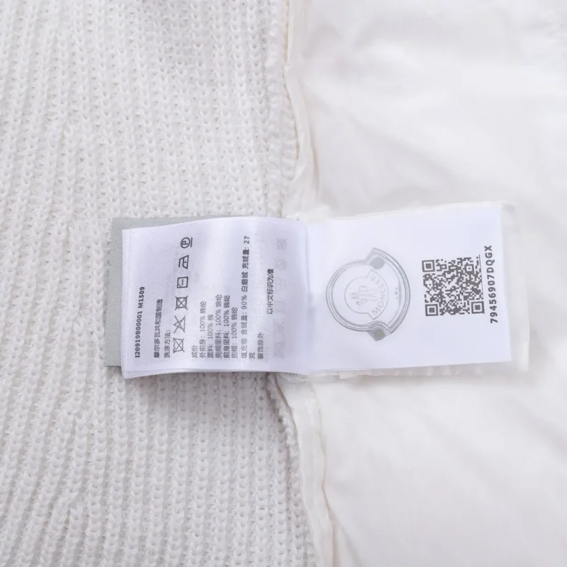 Replica Moncler M30 Knit Down Jacket White Reps - RepLuxe