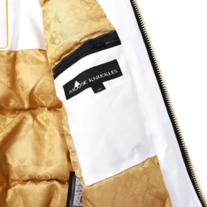Replica Moose Knuckles Gold Scissor Down Jacket White Reps - RepLuxe