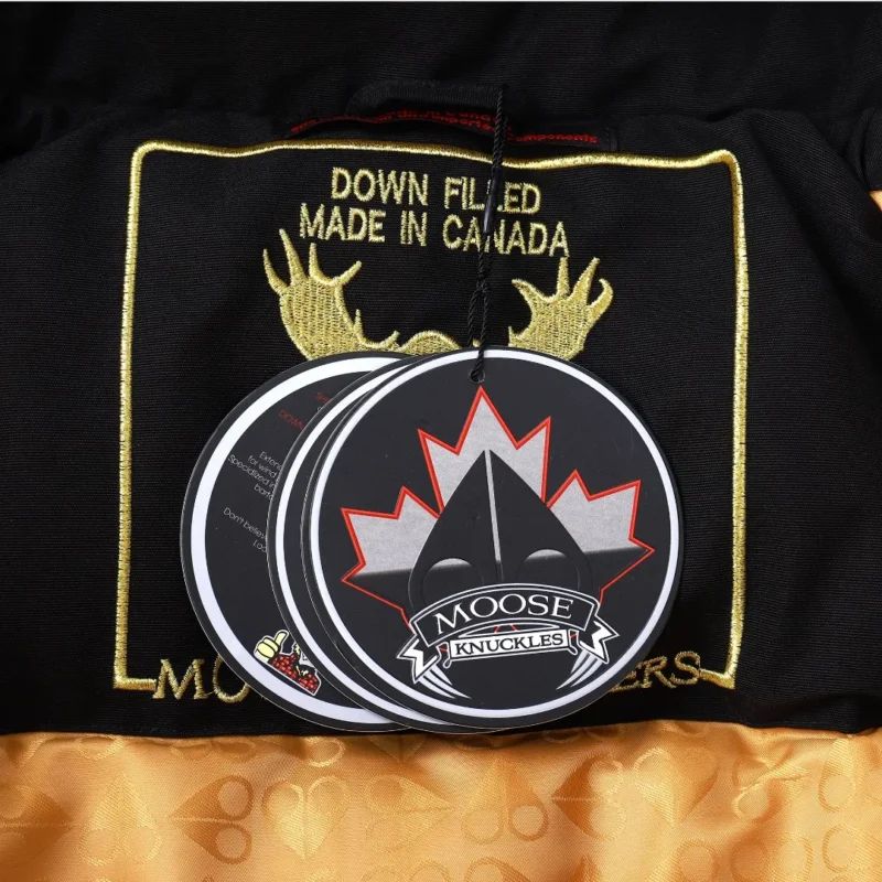 Replica Moose Knuckles Gold Scissor Down Jacket Black Reps - RepLuxe