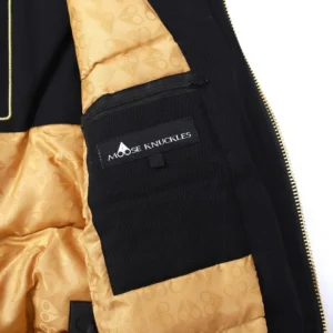 Replica Moose Knuckles Gold Scissor Down Jacket Black Reps - RepLuxe