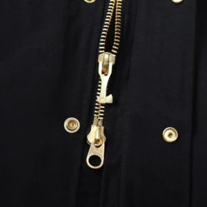 Replica Moose Knuckles 01 Gold Scissor Down Jacket Black Reps - RepLuxe