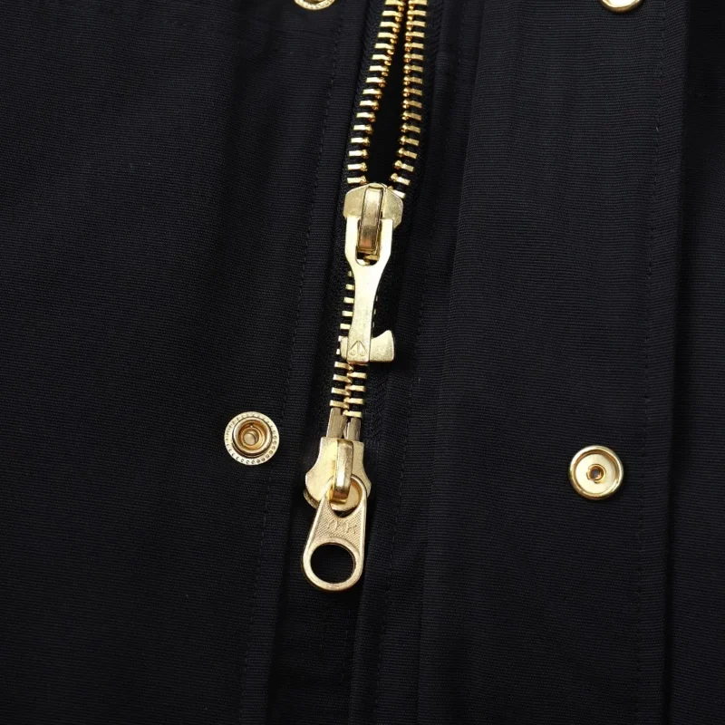 Replica Moose Knuckles 01 Gold Scissor Down Jacket Black Reps - RepLuxe