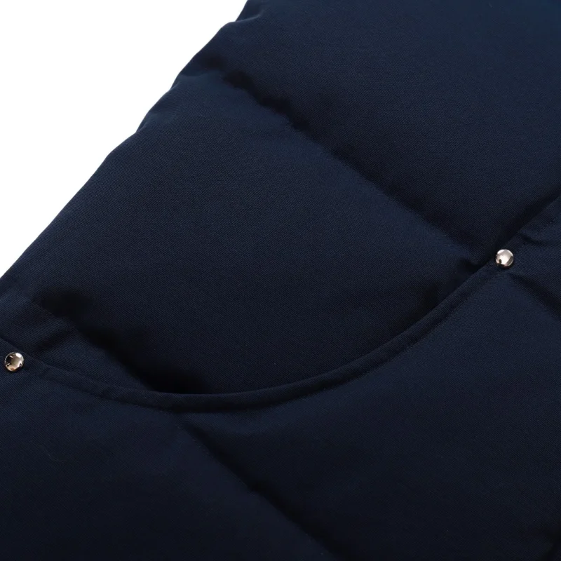 Replica Moose Knuckles Vest Deep Blue Quilted Reps - RepLuxe