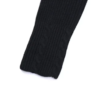 Replica Moncler M30 Knit Down Jacket Black Women Reps - RepLuxe