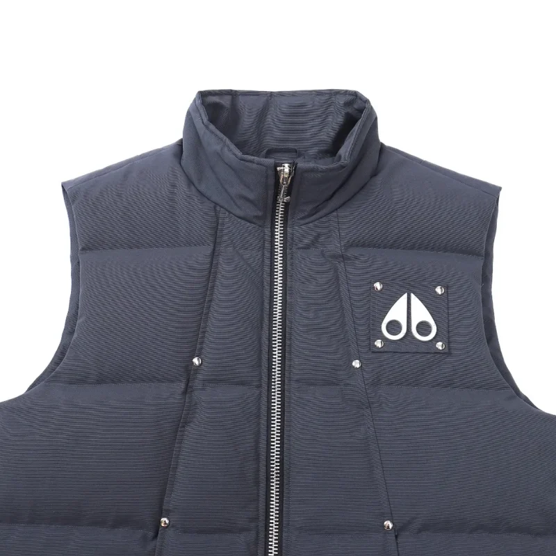 Replica Moose Knuckles Vest Grey Quilted Style Reps - RepLuxe