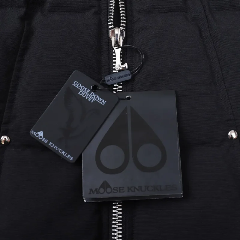 Replica Moose Knuckles Vest Black Quilted Style Reps - RepLuxe