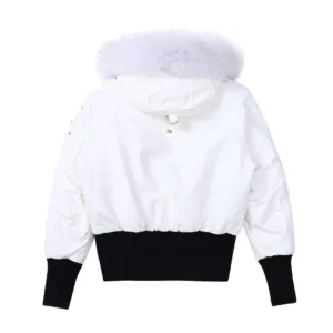 Replica Moose Knuckles Gold Scissor Down Jacket White Reps - RepLuxe