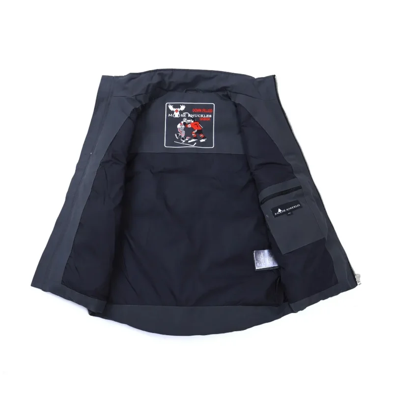 Replica Moose Knuckles Vest Grey Quilted Style Reps - RepLuxe