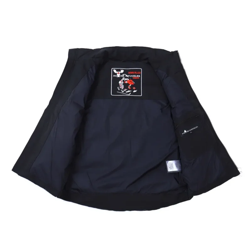 Replica Moose Knuckles Vest Black Quilted Style Reps - RepLuxe