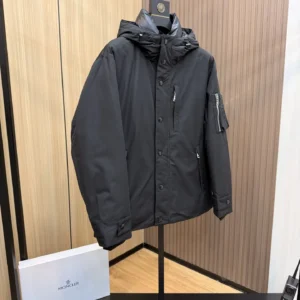 Replica Prada Down Jacket Black Hooded Style Reps - RepLuxe