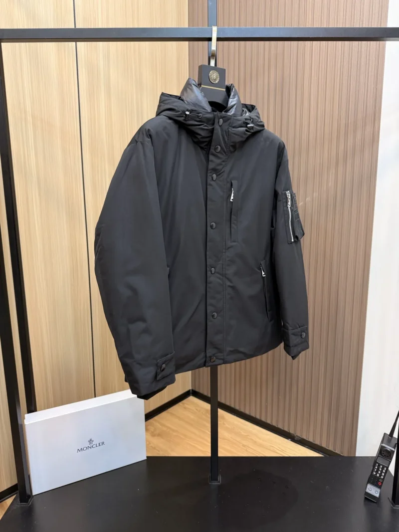 Replica Prada Down Jacket Black Hooded Style Reps - RepLuxe
