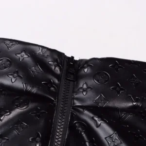 Replica Louis Vuitton Down Jacket Black Monogram Style Reps - RepLuxe