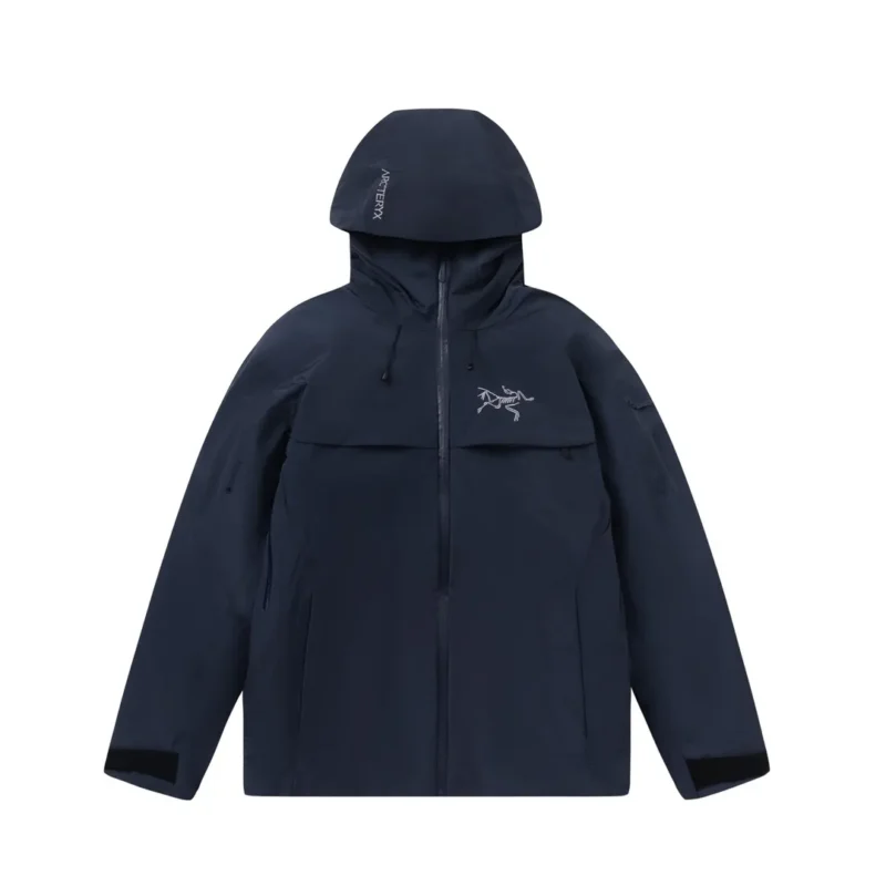 Replica Arc'teryx Macai Jacket GORE-TEX Dark Night Black Reps - RepLuxe