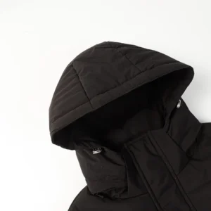 Replica Arcteryx Down Long Coat Black Hooded Reps - RepLuxe