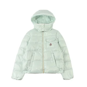Replica Moncler Andro Short Hooded Puffer Light Blue Reps - RepLuxe