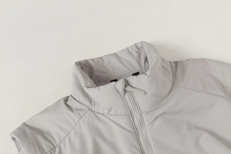 Replica Arcteryx Embroidered Vest Light Grey Sleeveless Reps - RepLuxe