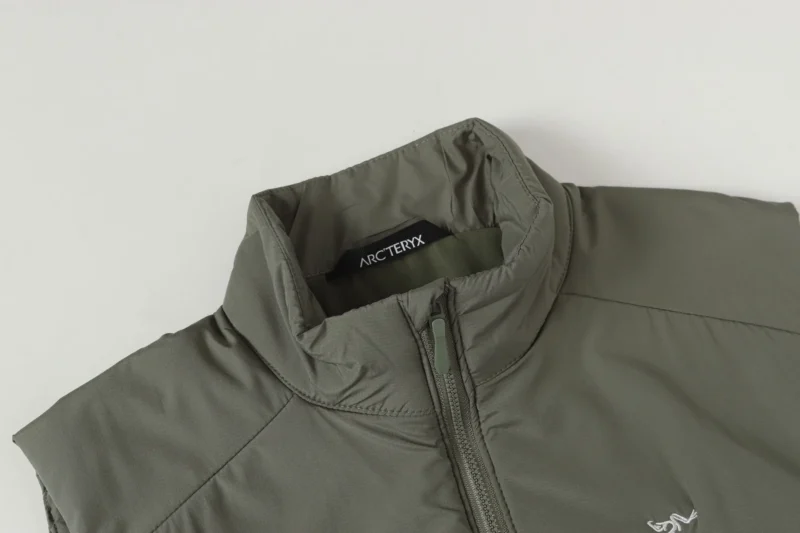 Replica Arcteryx Embroidery Vest Olive Green Style Reps - RepLuxe