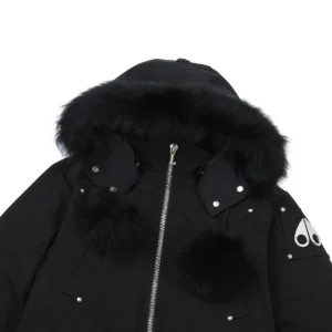 Replica Moose Knuckles Scissor 01 Long Parka Black Reps - RepLuxe