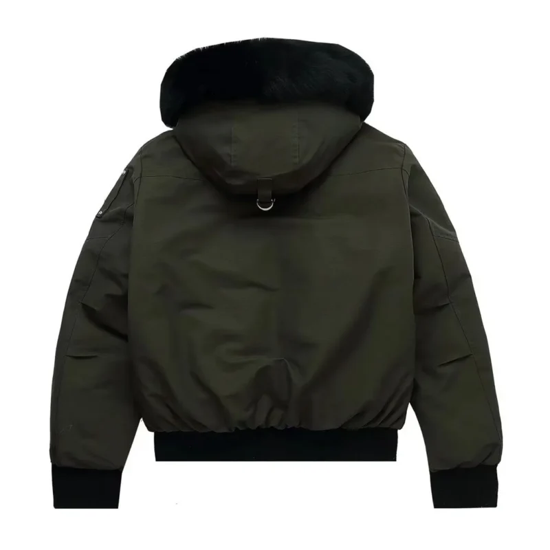 Replica Moose Knuckles Classic Bomber Jacket Olive Reps - RepLuxe