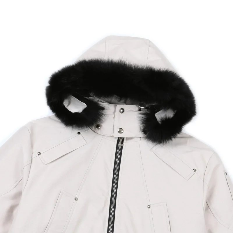 Replica Moose Knuckles Scissor 02 White Jacket Reps - RepLuxe