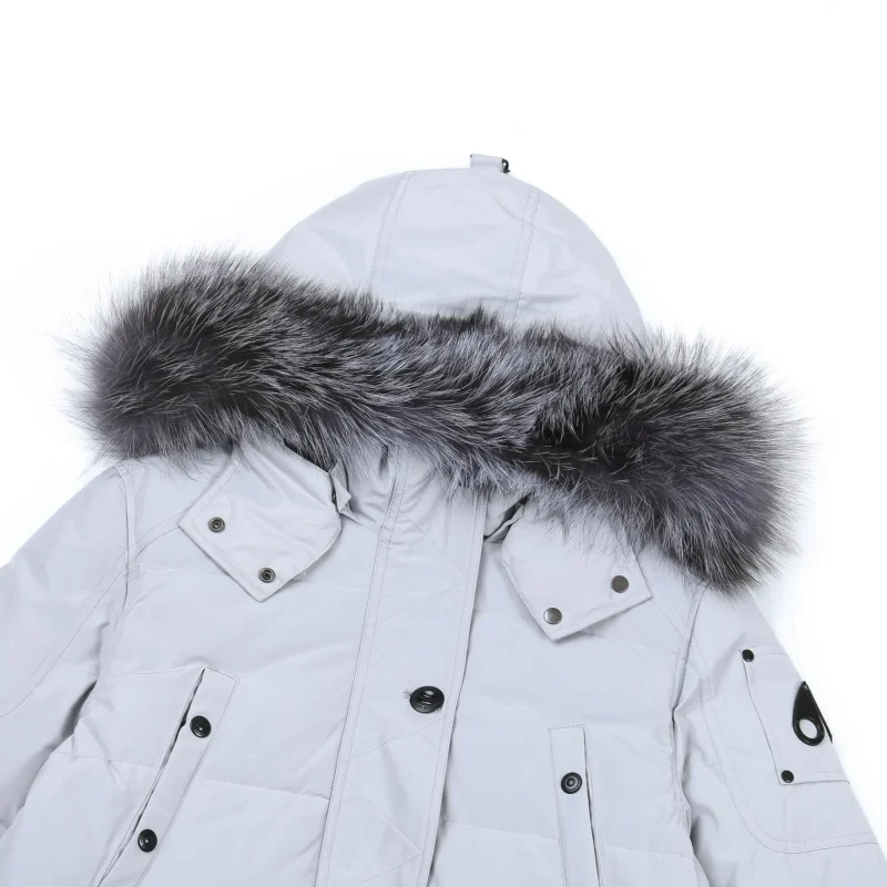 Replica Moose Knuckles Scissor 04 Short Jacket White Reps - RepLuxe