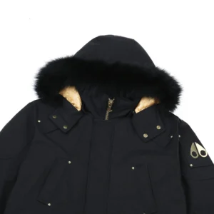 Replica Moose Knuckles P700 Long Parka Black Coat Reps - RepLuxe