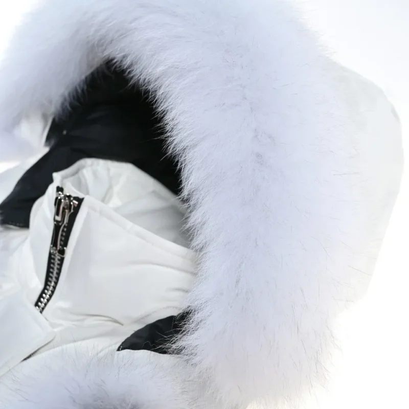 Replica Moose Knuckles Classic Aviator Jacket White Reps - RepLuxe