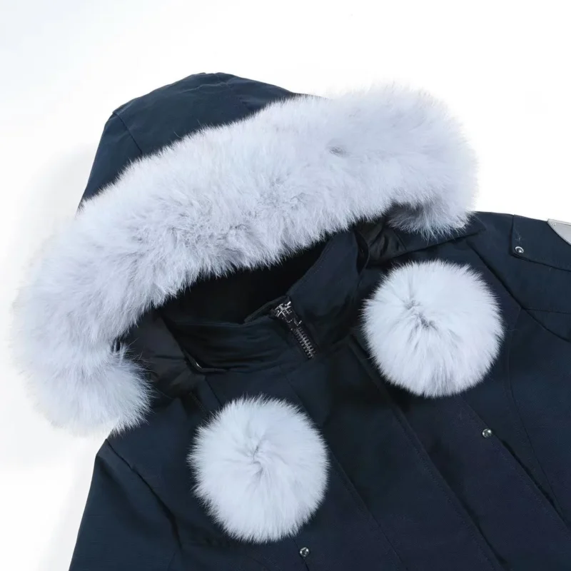 Replica Moose Knuckles Classic Bomber Jacket Navy Reps - RepLuxe