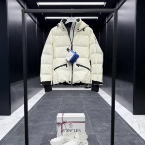 Replica Moncler Grenoble Tolima Down Jacket Ivory Short Reps - RepLuxe