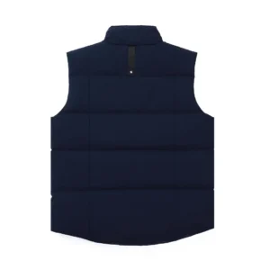 Replica Moose Knuckles Vest Deep Blue Quilted Reps - RepLuxe