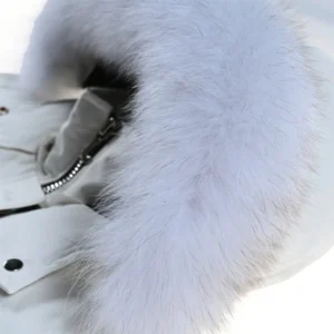 Replica Moose Knuckles Classic Aviator Jacket White Reps - RepLuxe